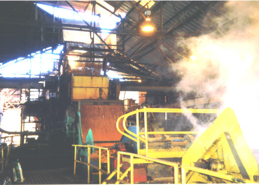 Inside the sugar mill